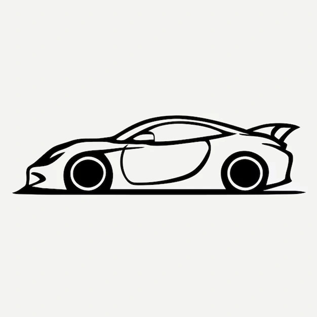 Sketch Of A Sports Car Web
