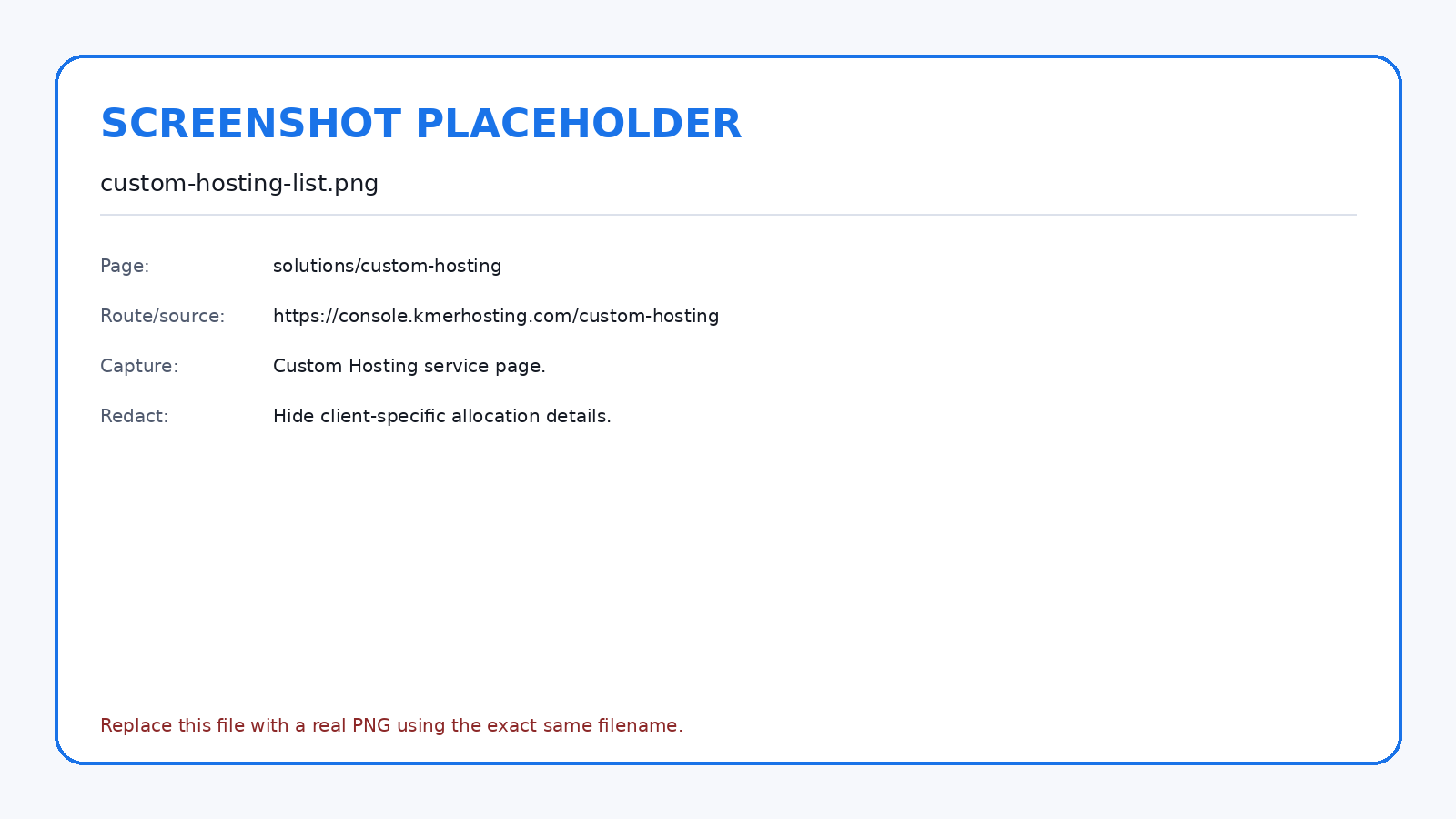 Use the service page and invoice as the source of truth for the assigned allocation.