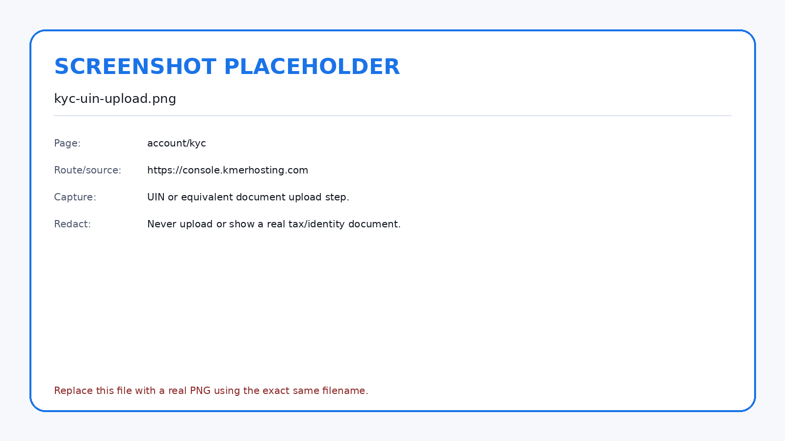 Use a synthetic placeholder document for documentation captures.