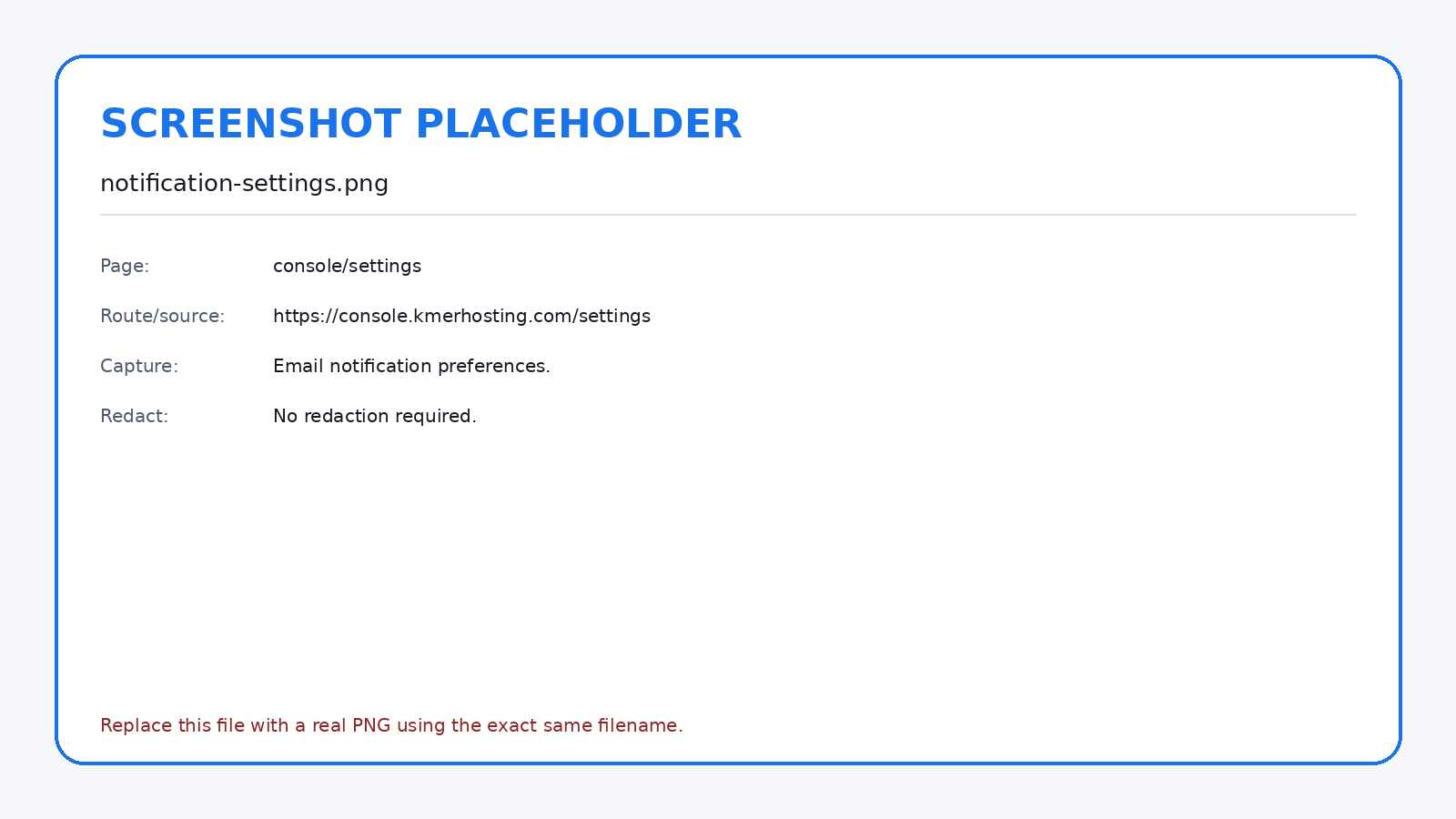 Settings control invoice, service-expiry, security-alert, and newsletter email preferences.