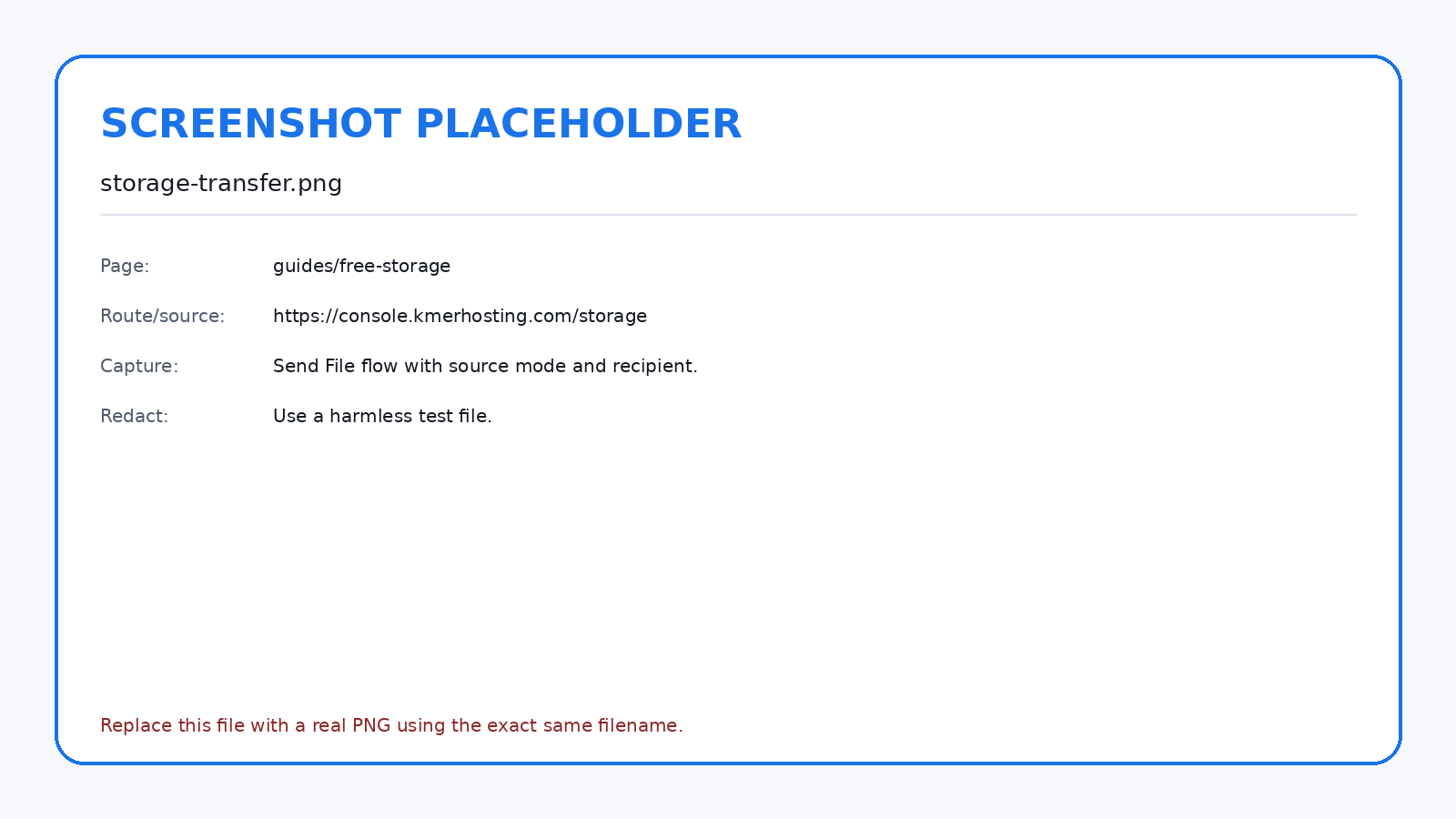 Confirm the recipient before starting the transfer.