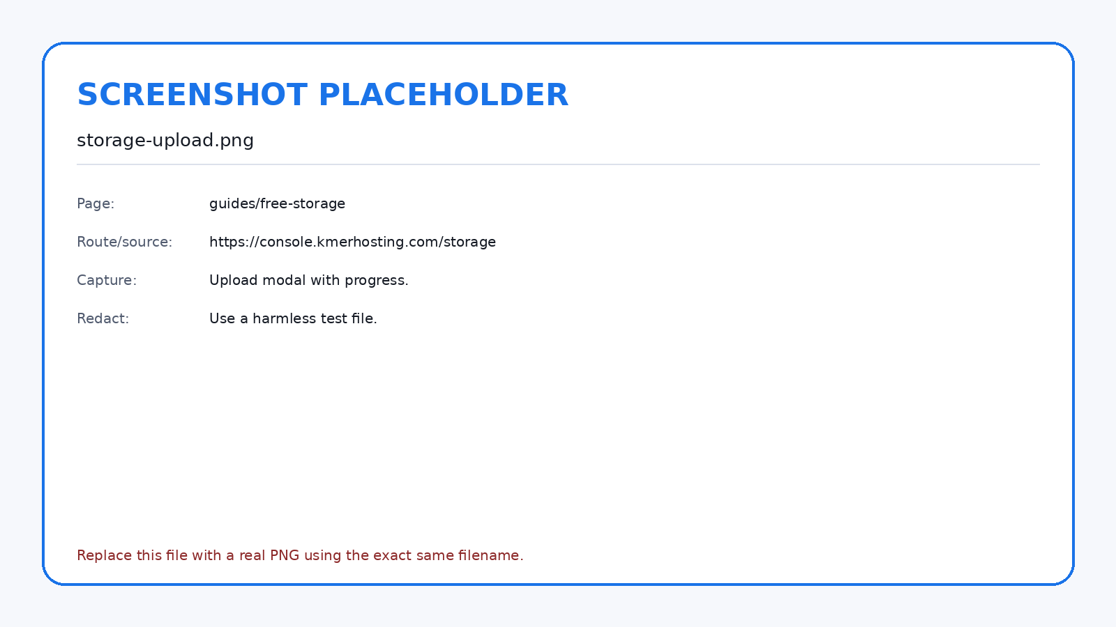 Large files are uploaded in chunks by the web interface.