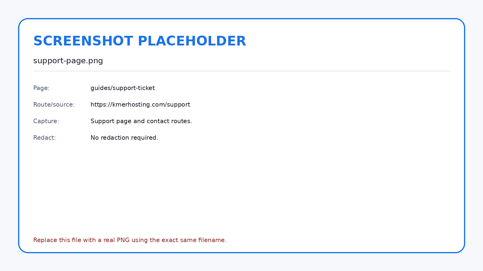 The public support page routes users toward the correct contact path.
