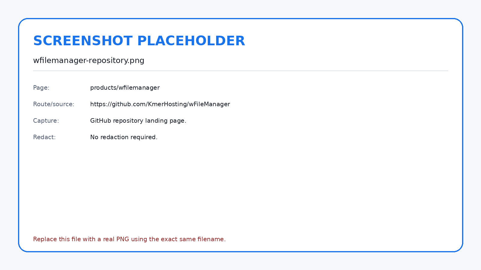 Use the repository as the source of truth for supported installation and usage.
