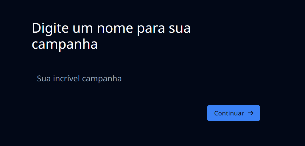 Create new campaign dark