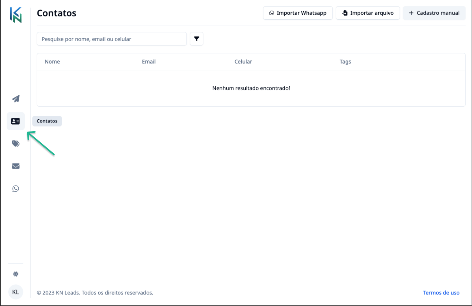 Accessing contacts Light