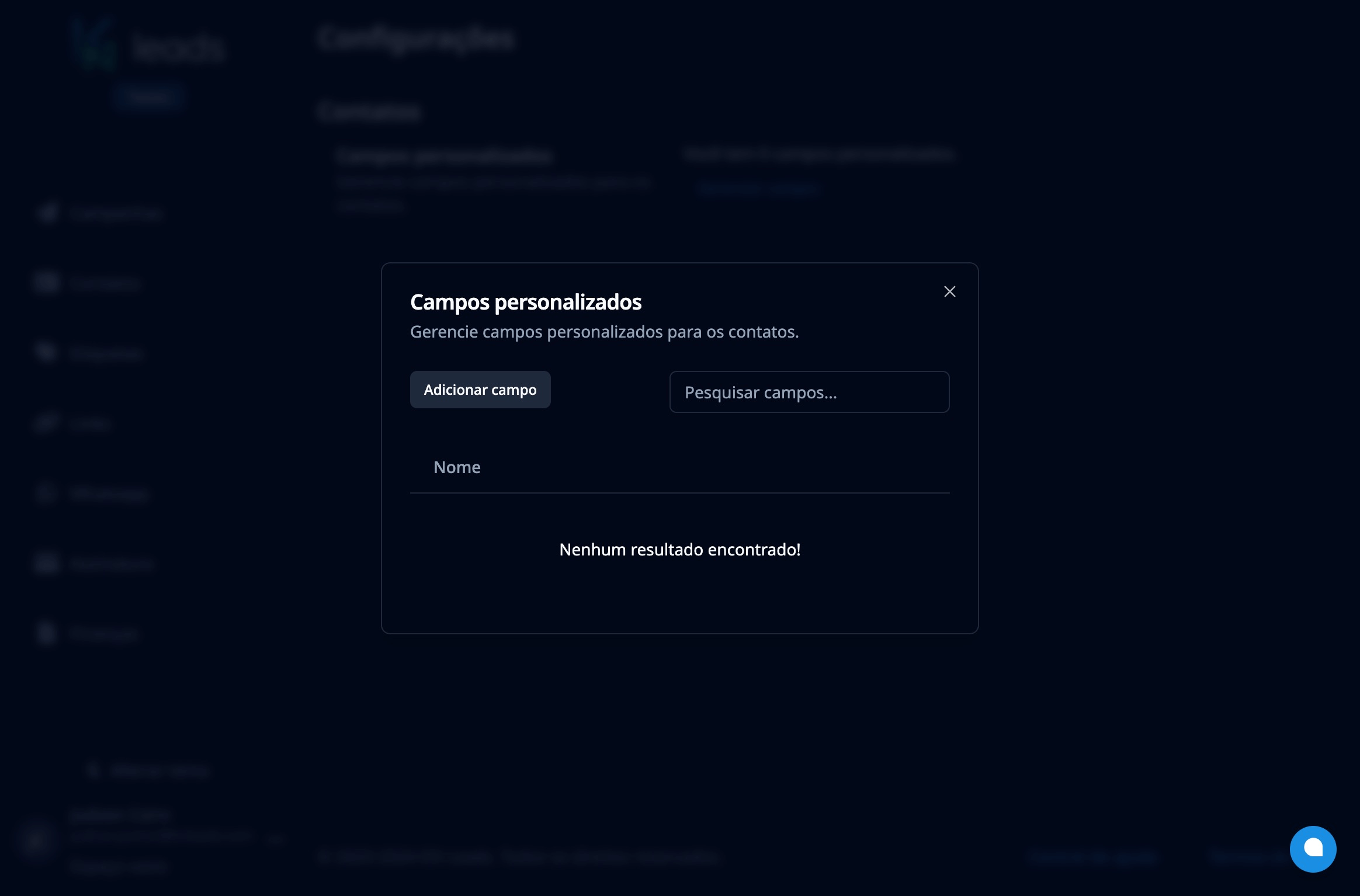 Custom contacts fields Dark