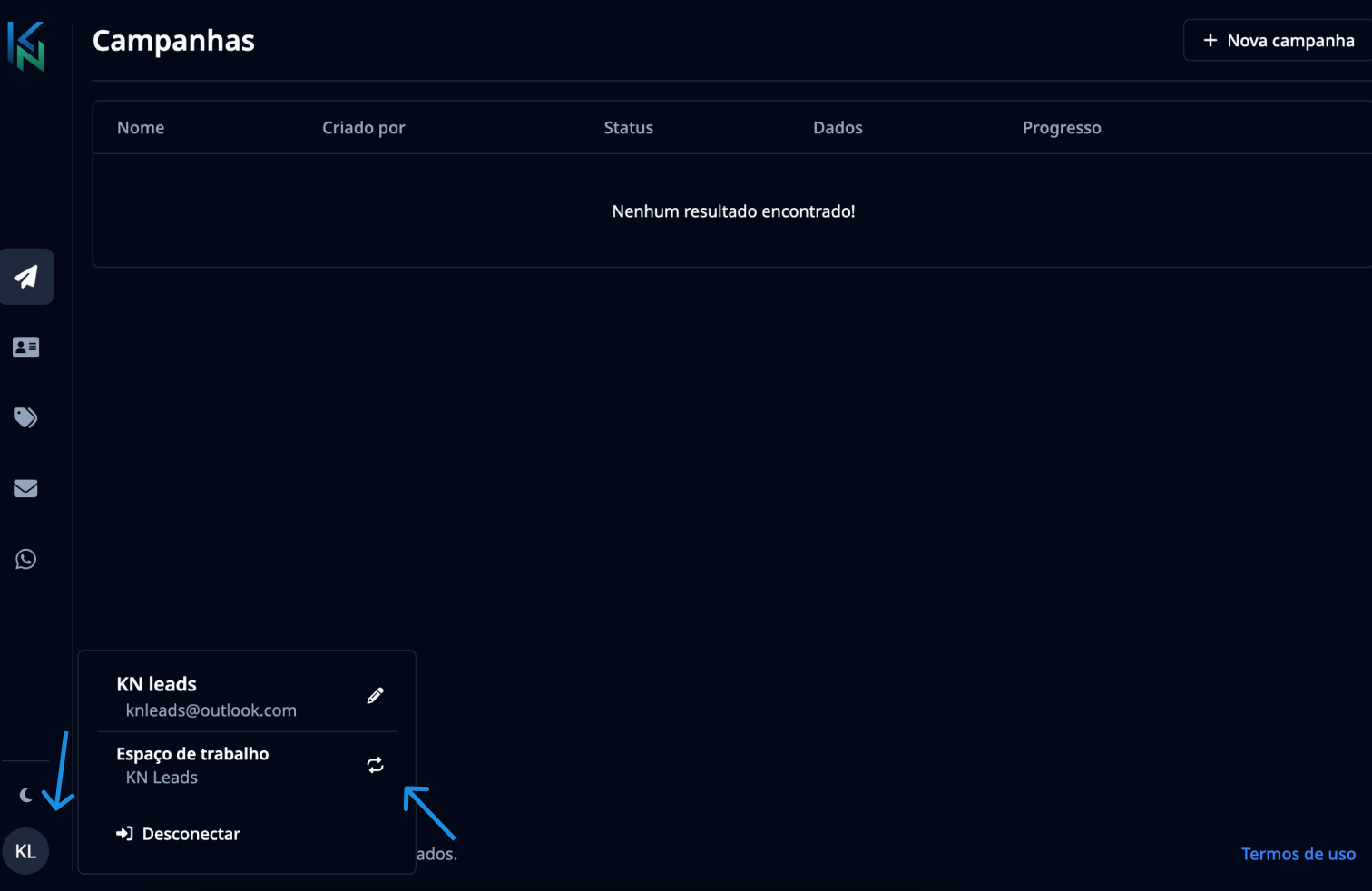Change Workspace Dark