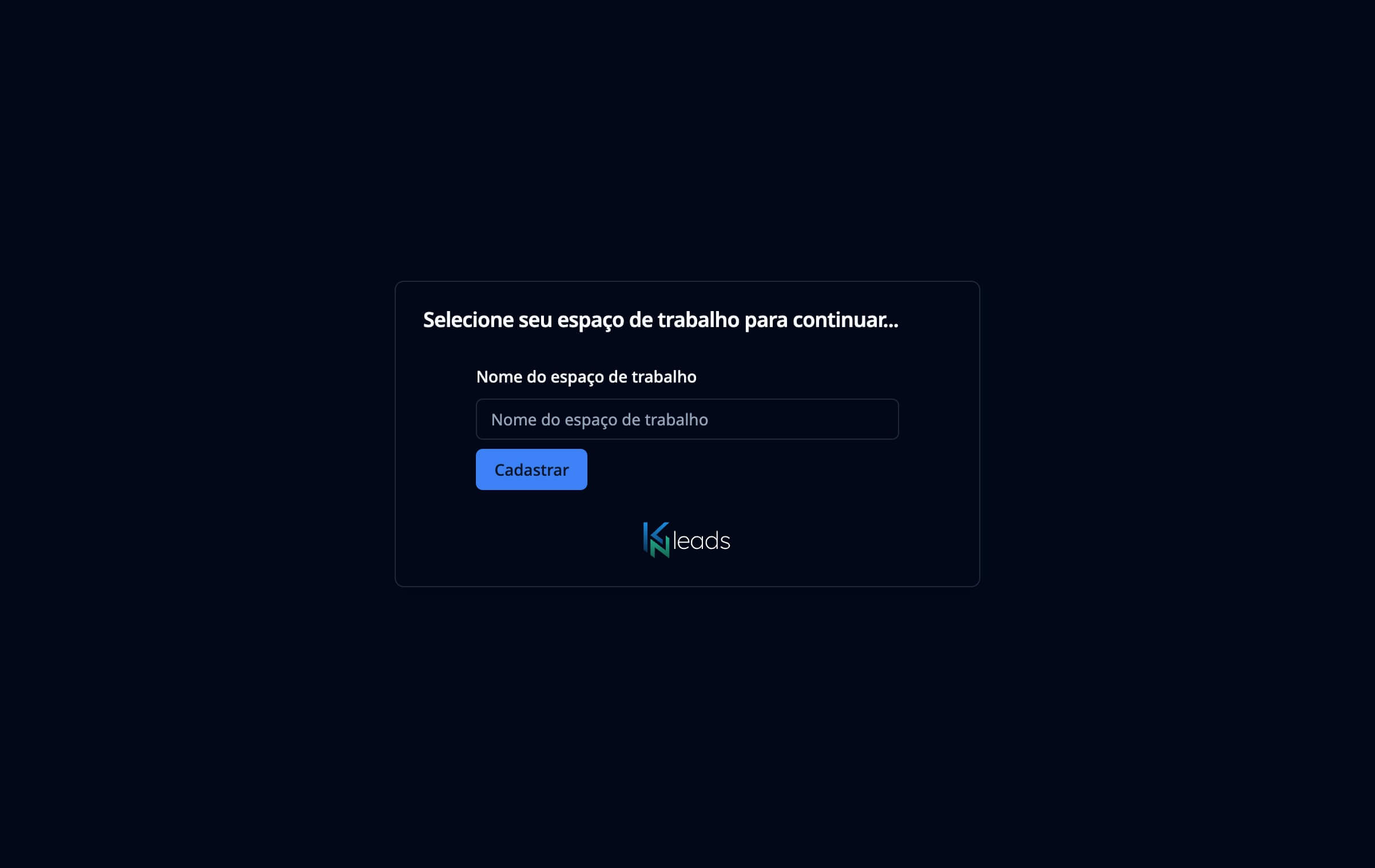 Create Workspace Dark