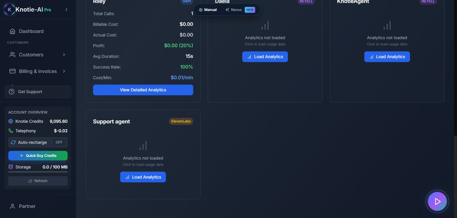 Agent Analytics detail view for the Riley VAPI agent, with per-component cost breakdown