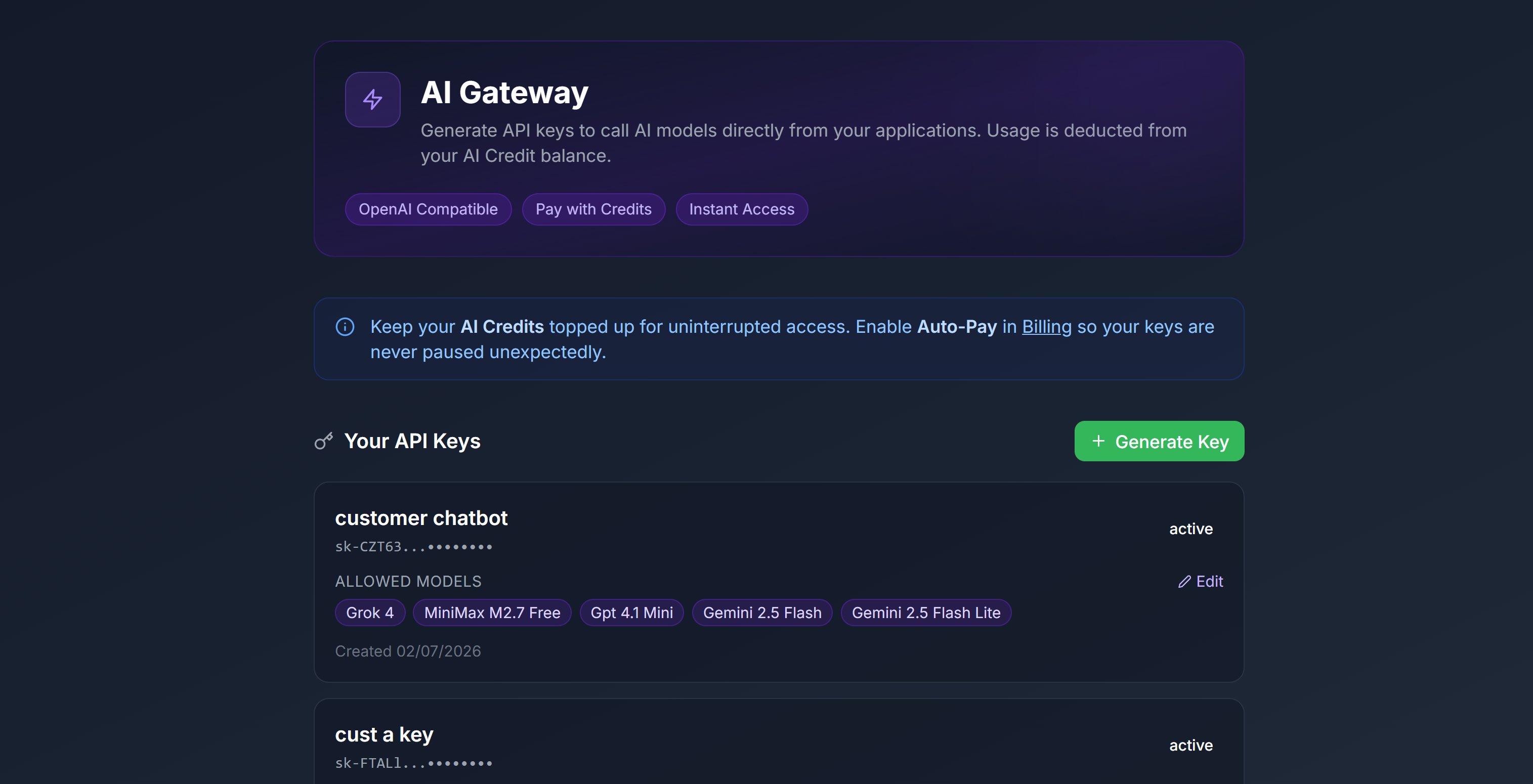 Whitelabel AI Gateway overview
