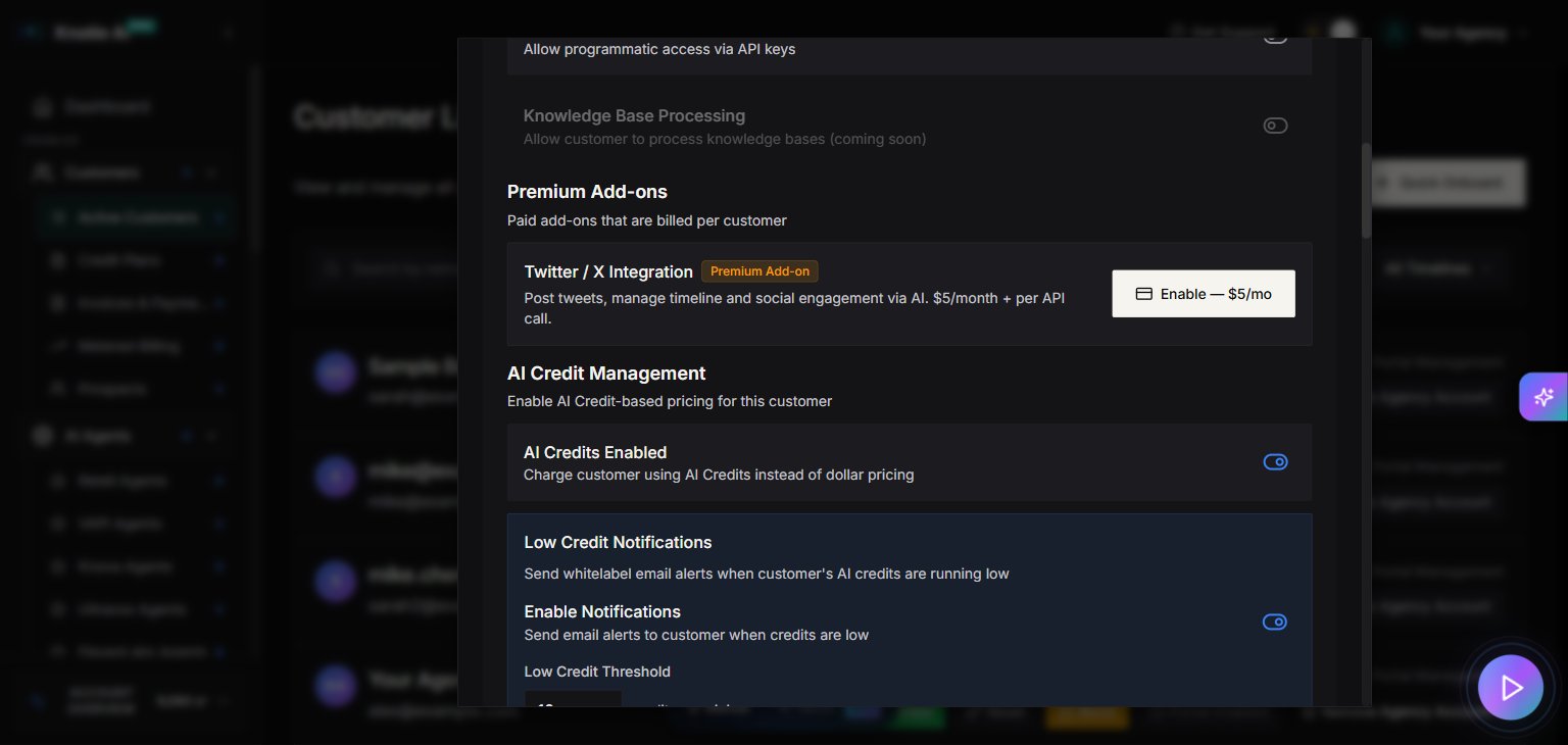 Enable AI Credits Toggle