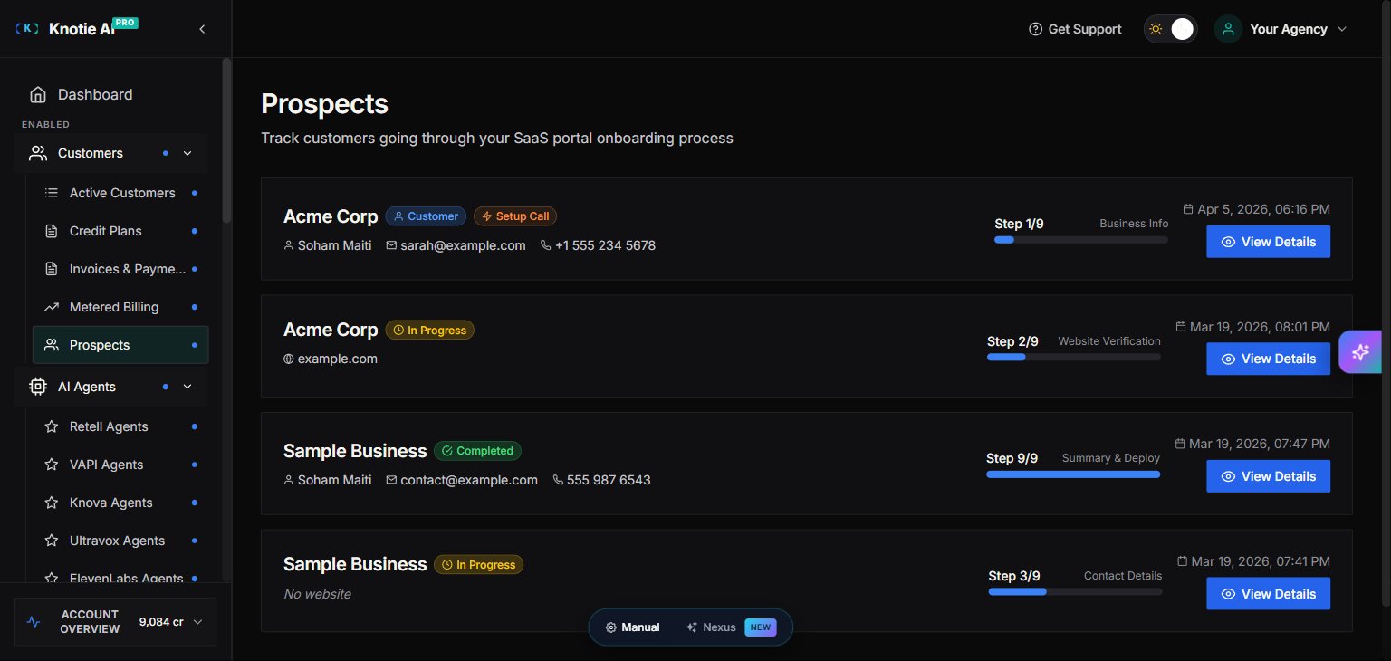 Customer List - Prospects Tab