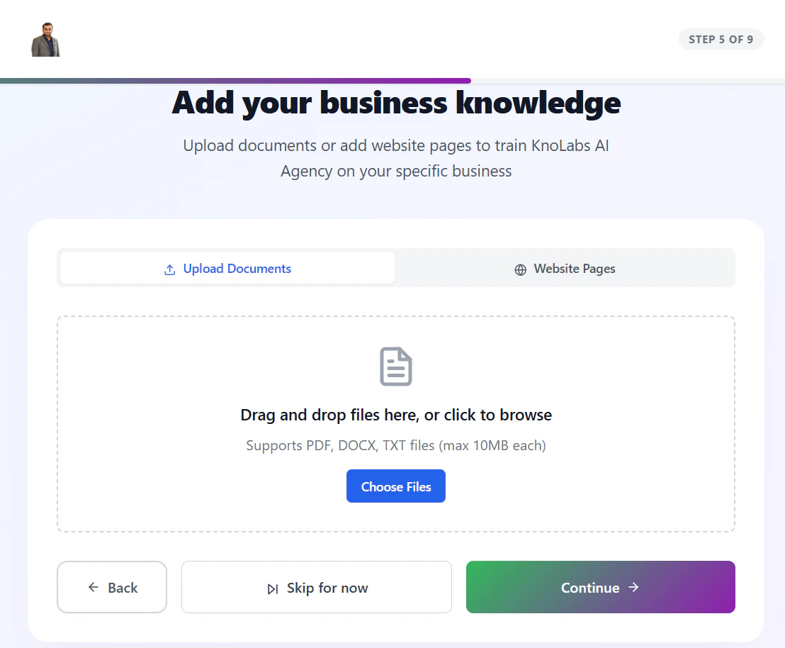 Step 5: Knowledge Base