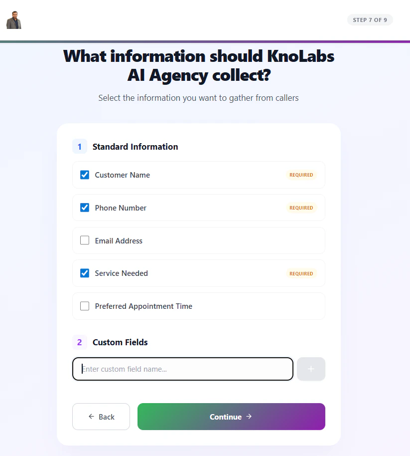 Step 7: Information Collection