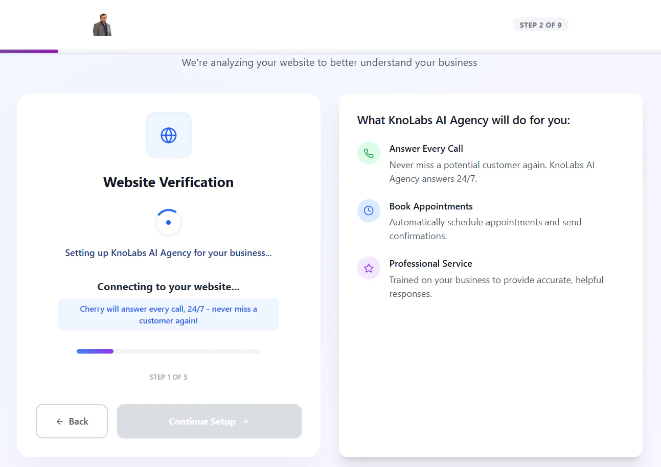 Onboarding Steps Progress