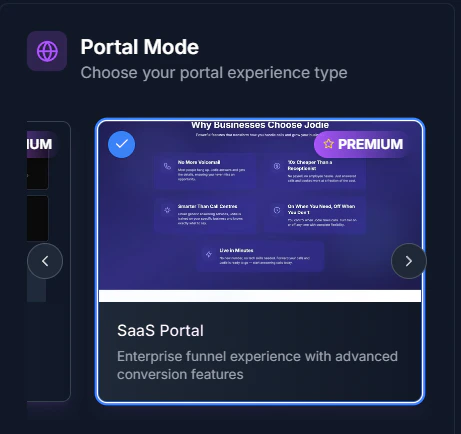 Portal Mode Selection