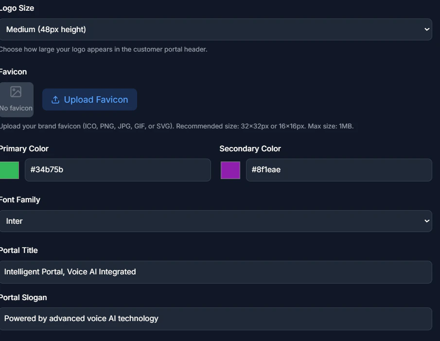 White Label Portal Setup - Branding