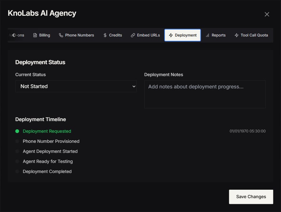 Deployment Status Overview