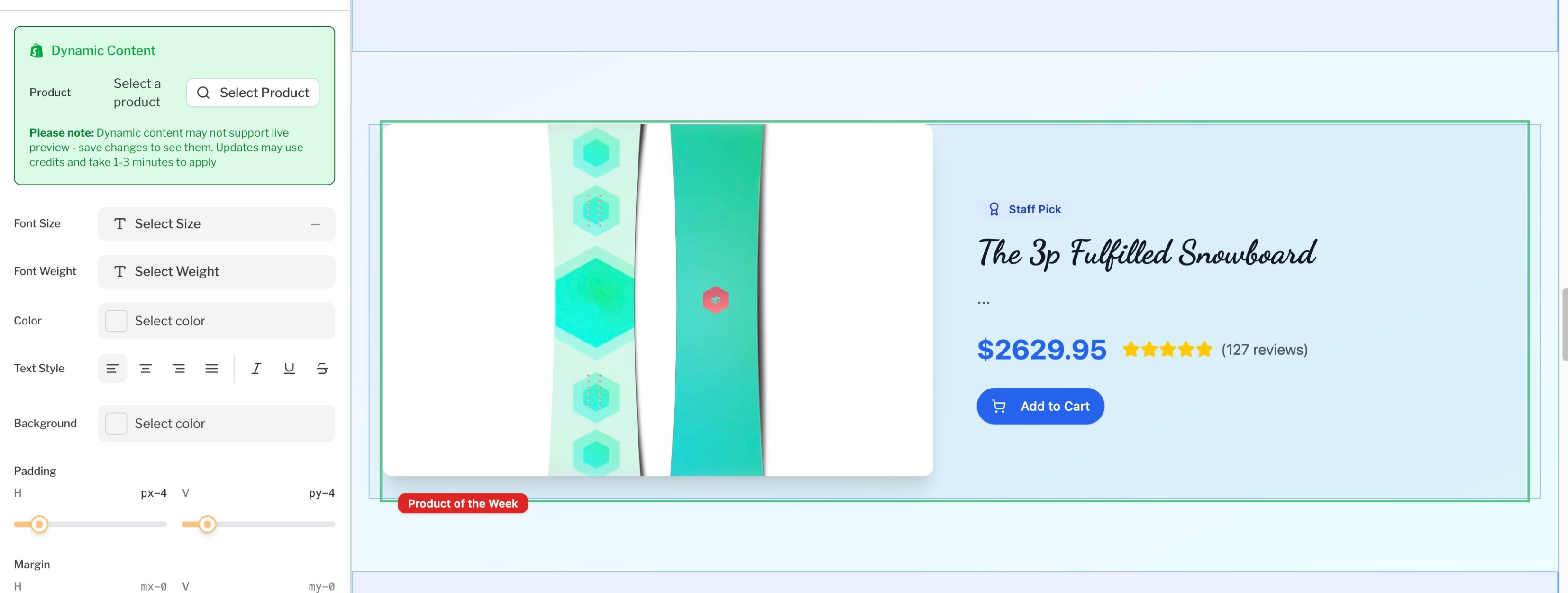 Dynamic Data in Visual Editor