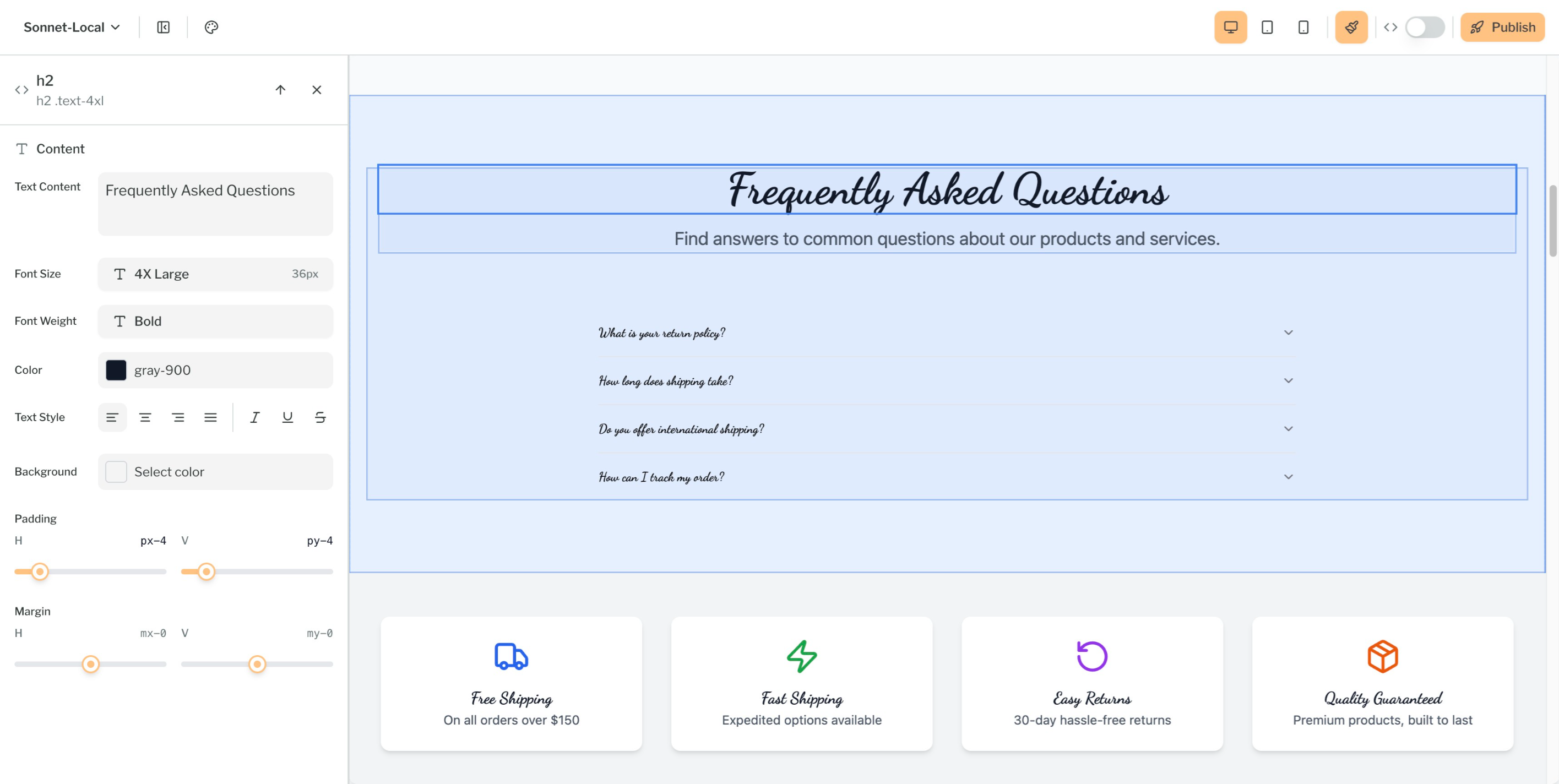 Visual Editor screenshot