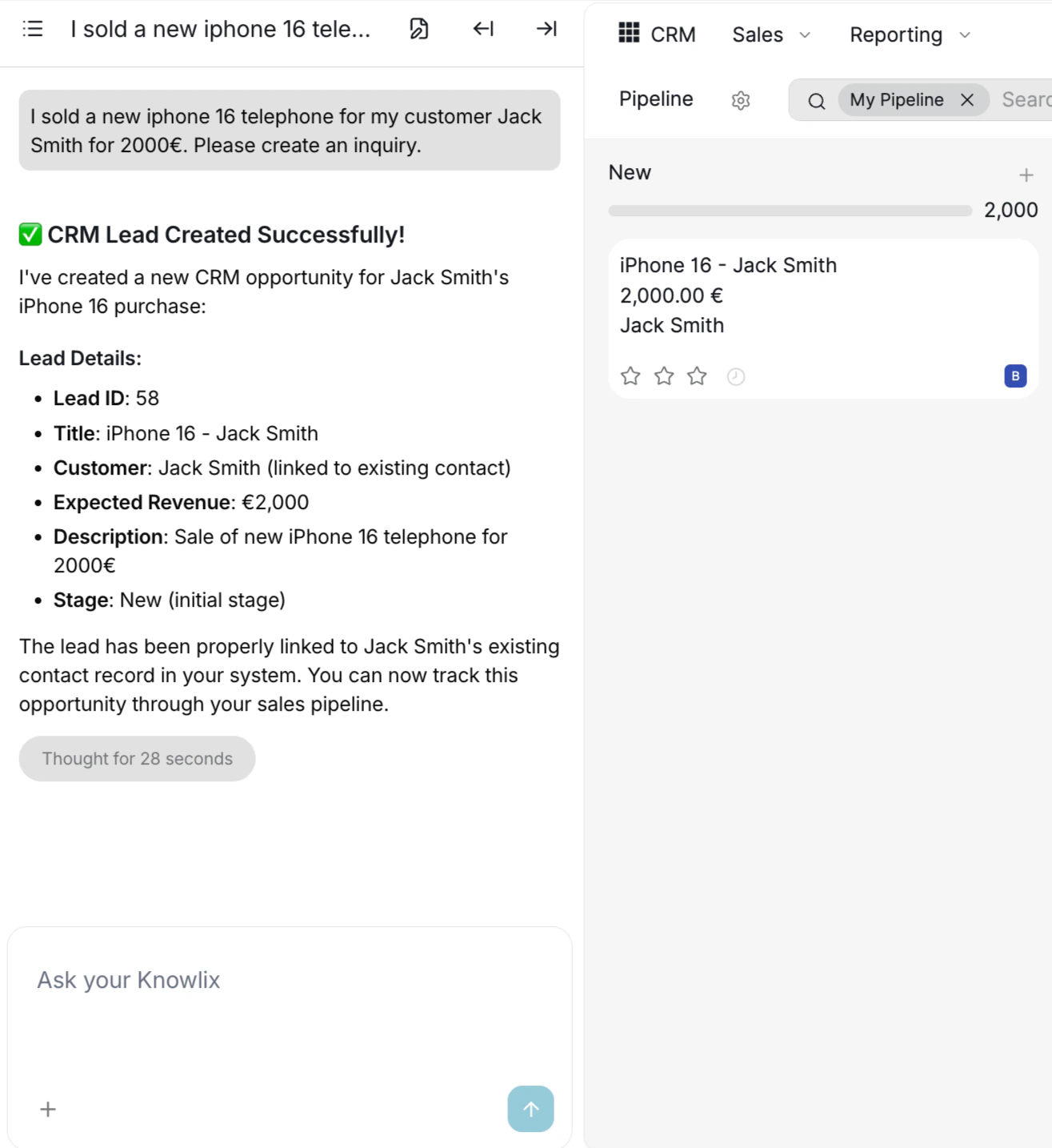 New Lead in Pipeline