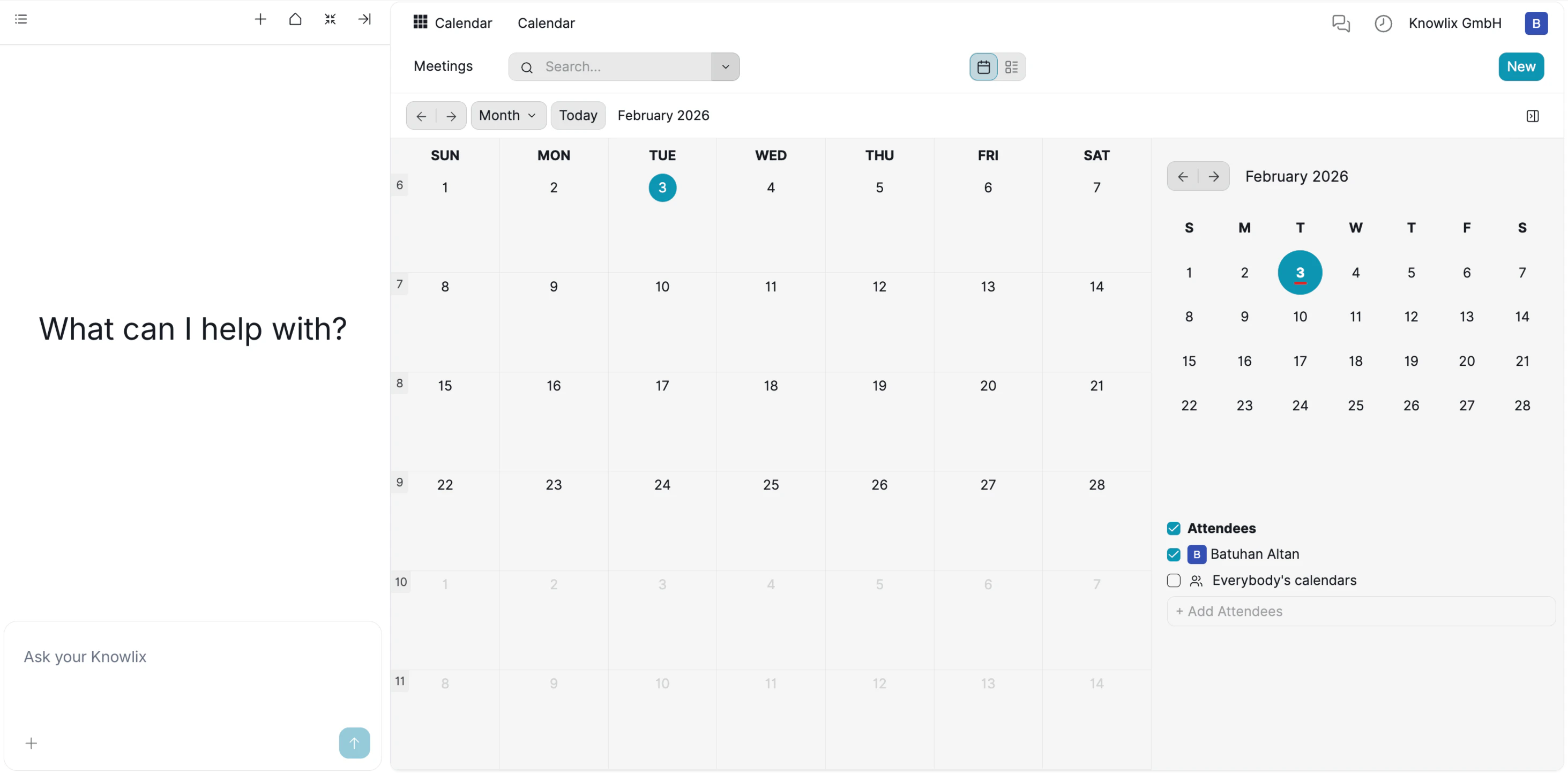 Calendar Dashboard