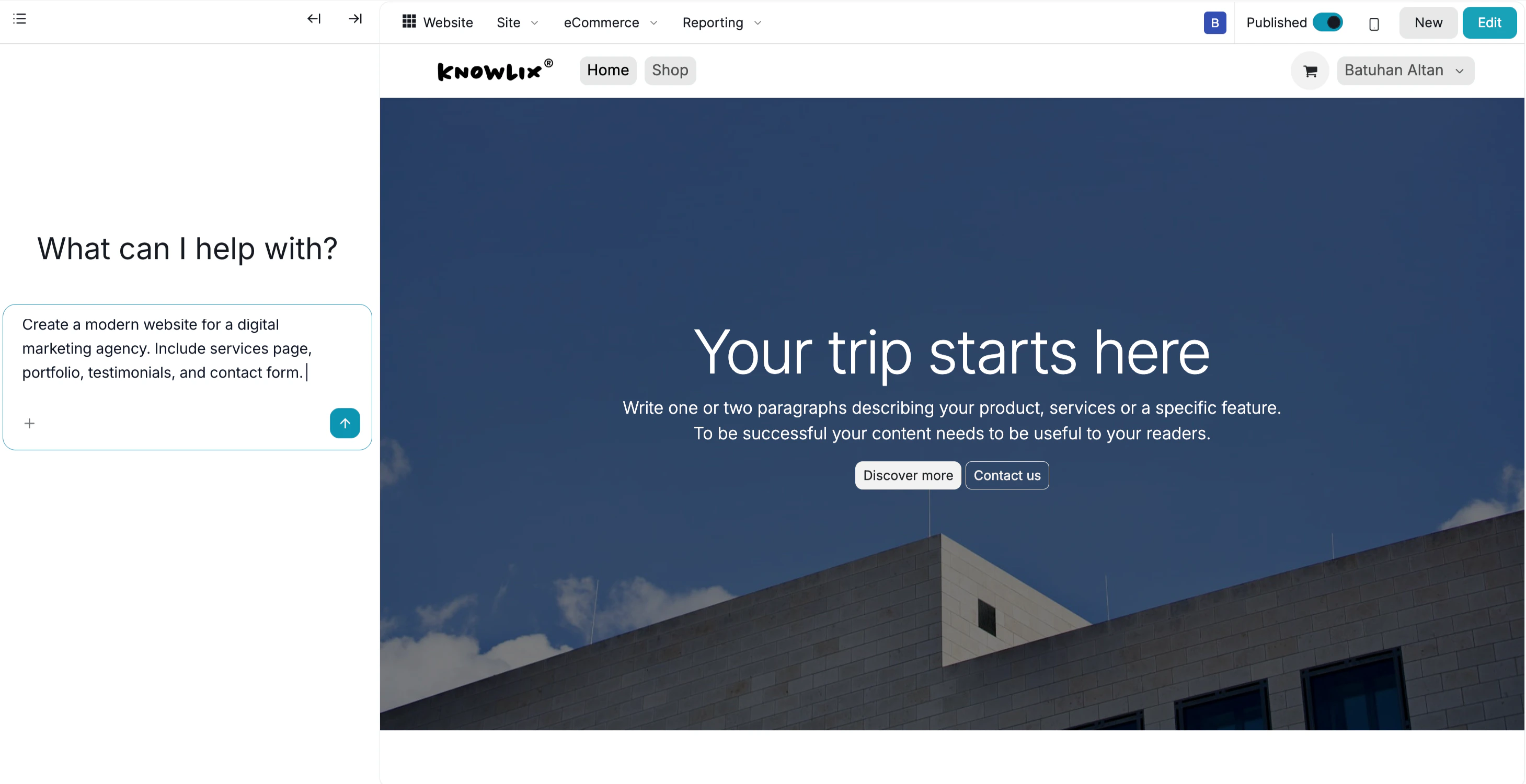AI Website Generation