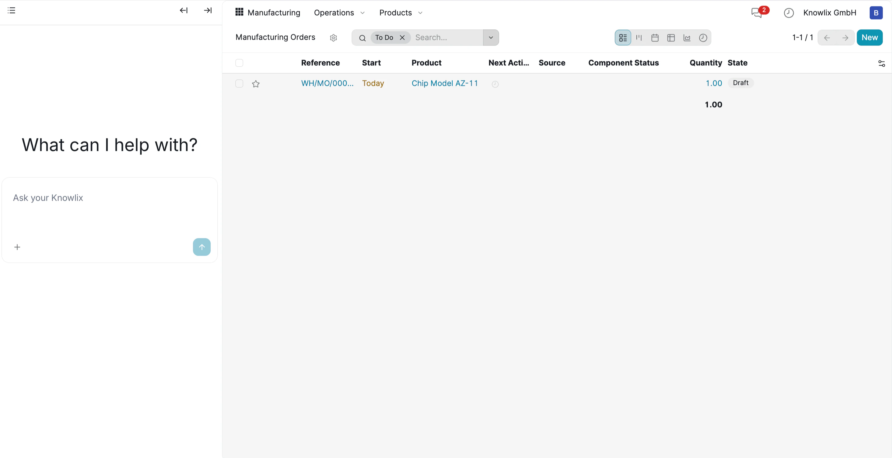 Manufacturing Dashboard