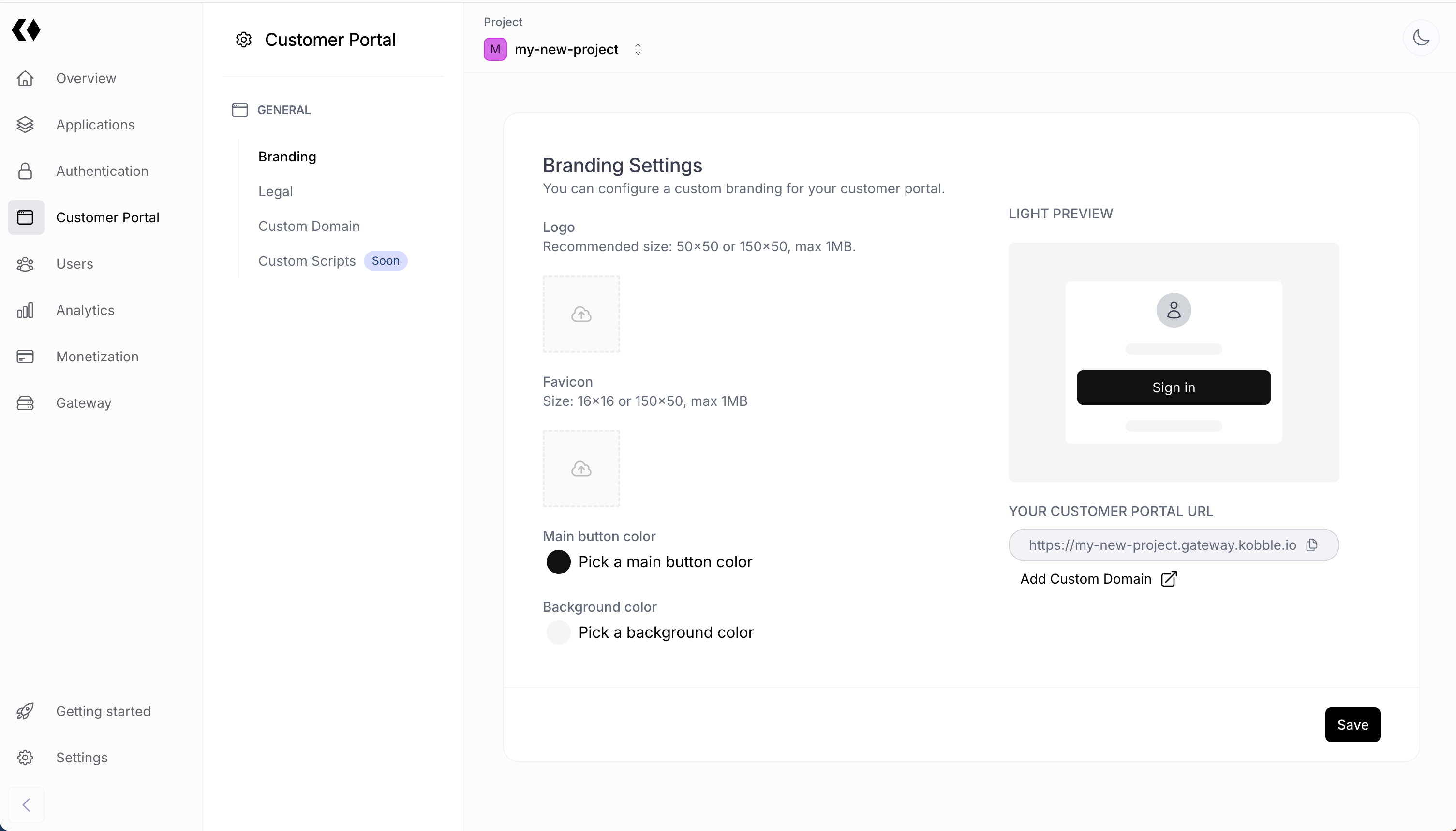 Portal Branding - Kobble Documentation