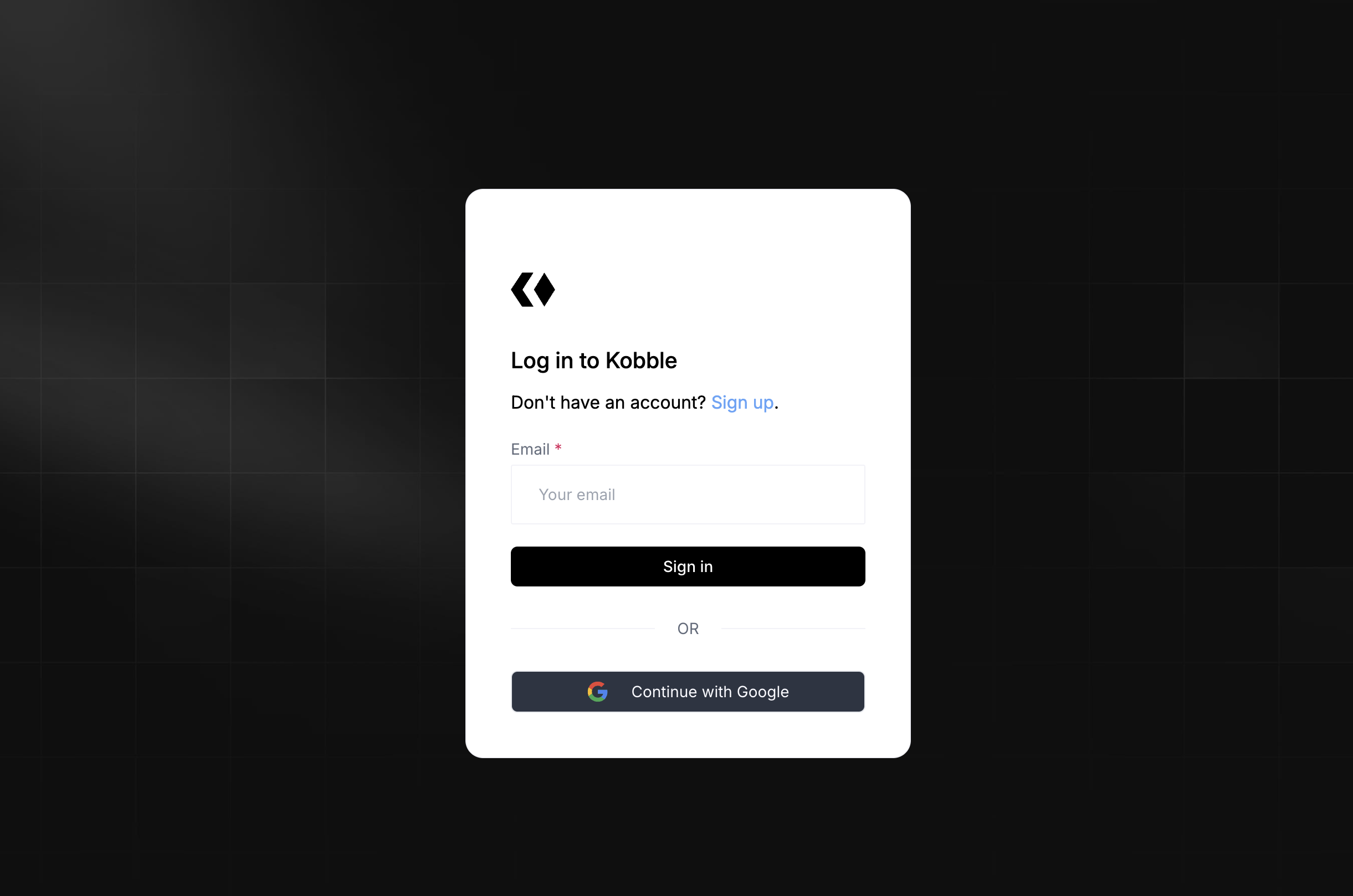 Set up Kobble - Kobble Documentation
