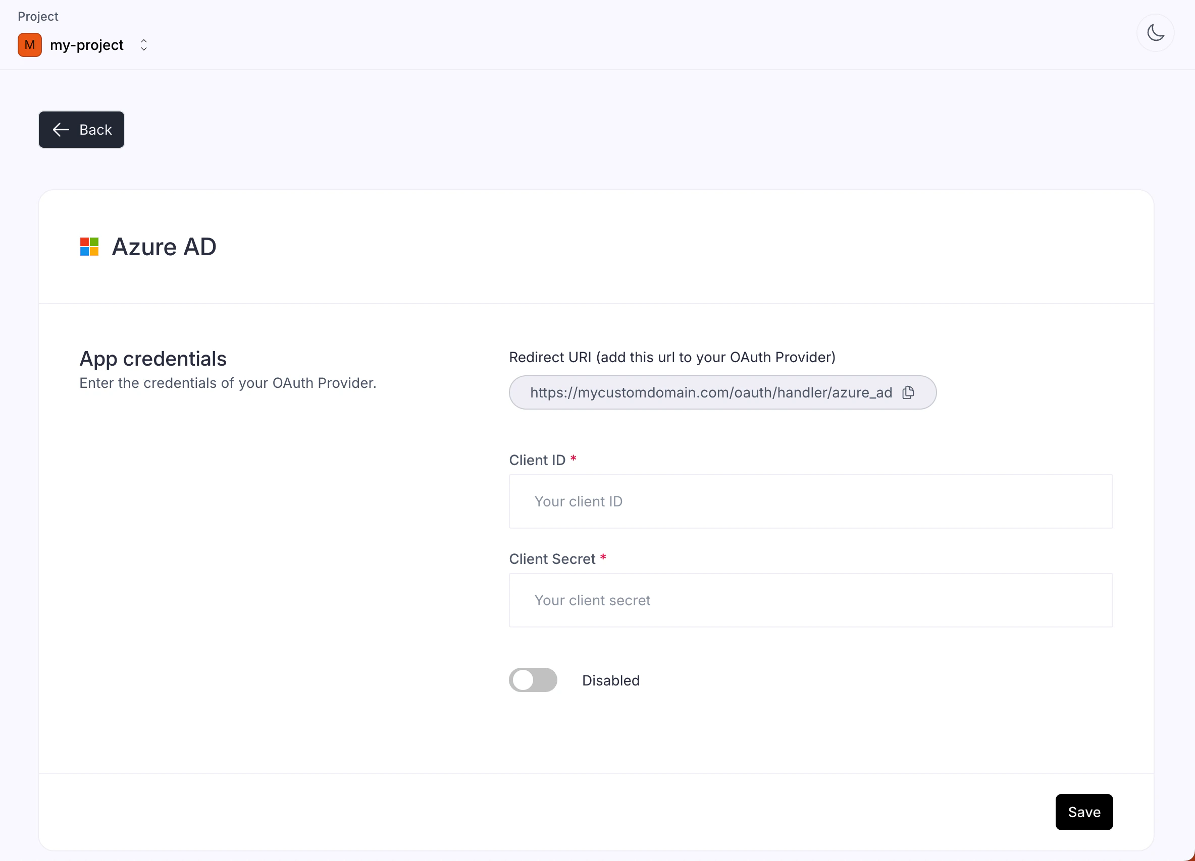 Azure AD Configuration 1
