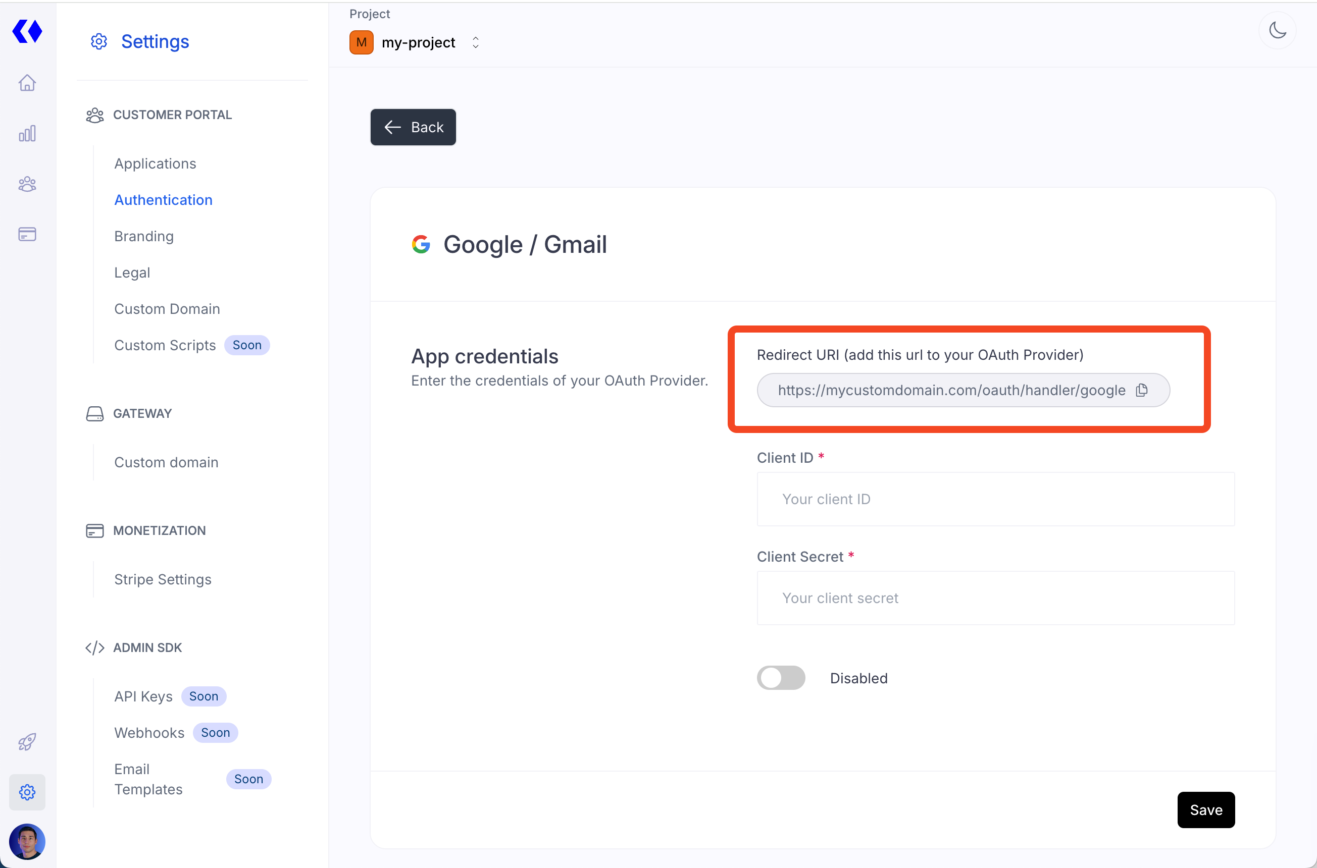 Google Configuration 1