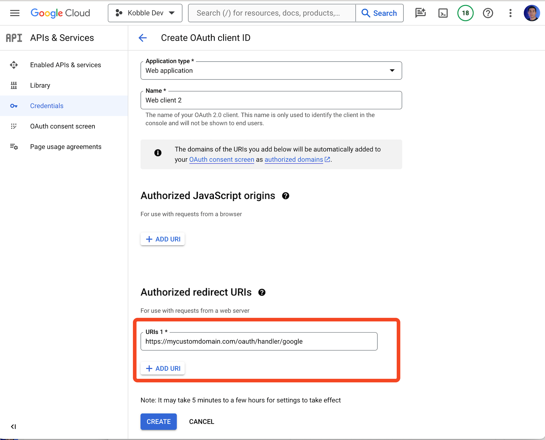 Google Configuration 1