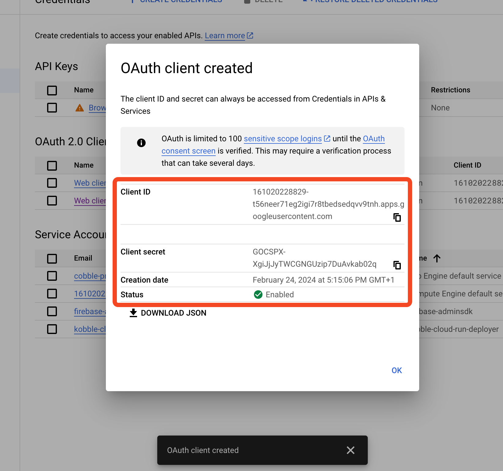 Google Configuration