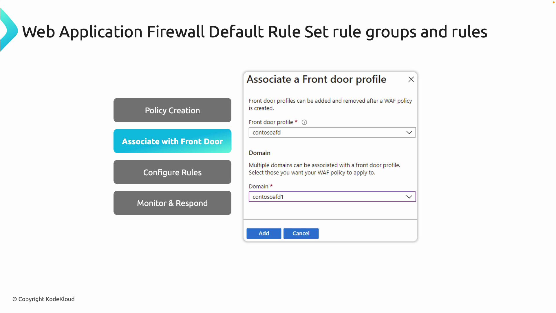 Web Application Firewall Custom Rules - KodeKloud