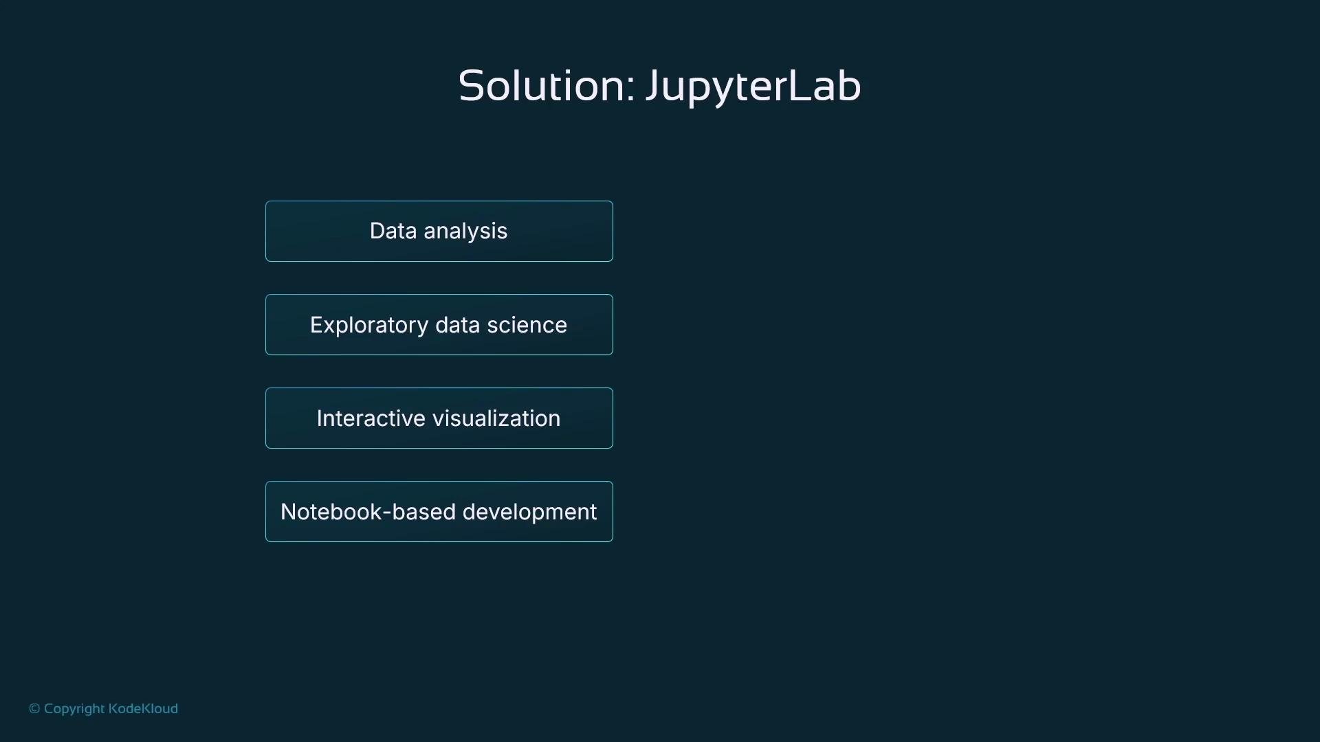 python data analysis with jupyterlab courseware |... Code Editor Alternative to JupyterLab Part 2 - KodeKloud