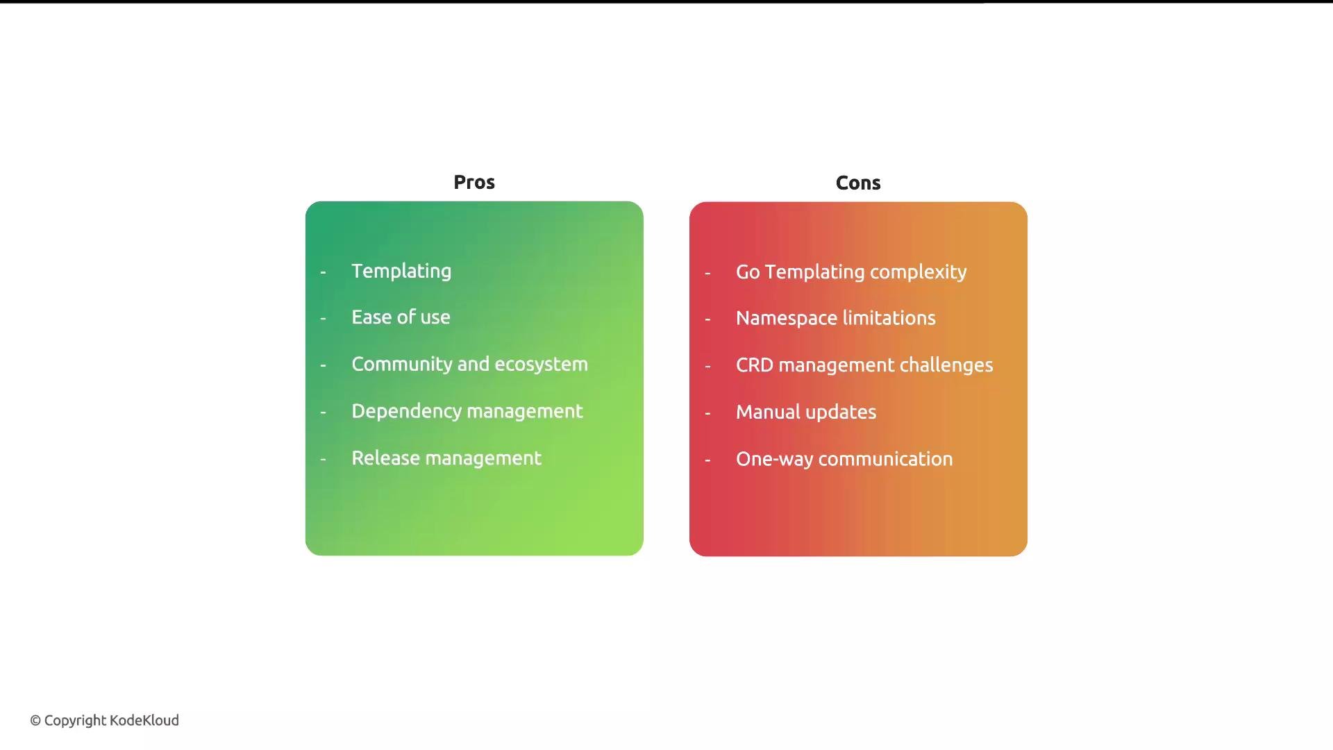 The image is a comparison chart showing the pros and cons of a topic, with pros listed on a green background and cons on a red-orange background.