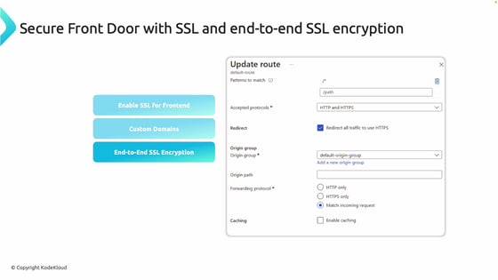 Configuring Front Door - KodeKloud