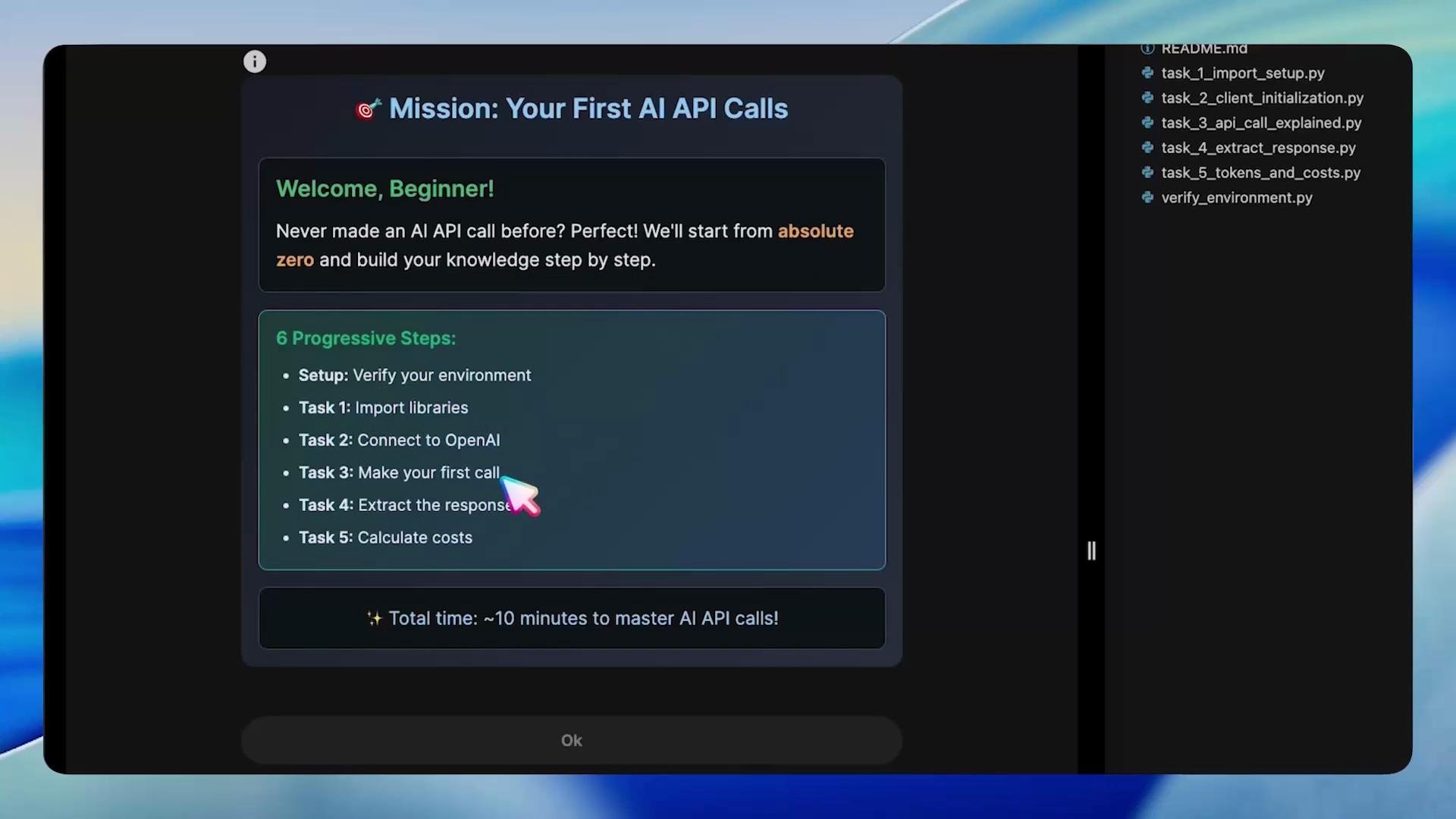 Practice Labs Your First AI API Call - KodeKloud