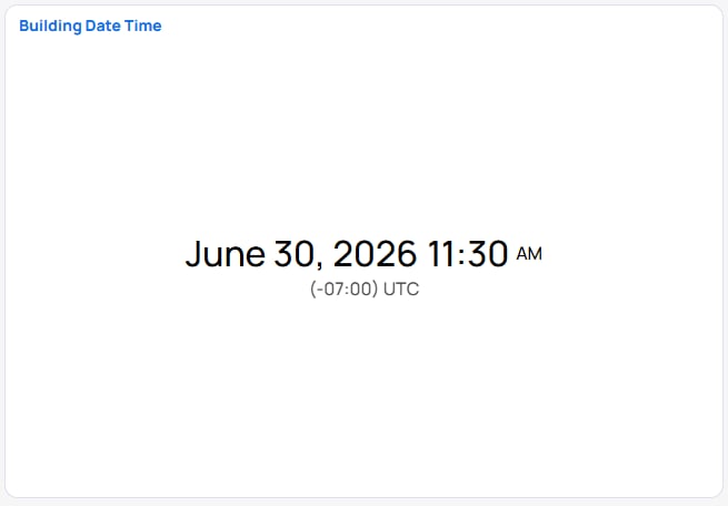 Building Date Time chart example in Building BI