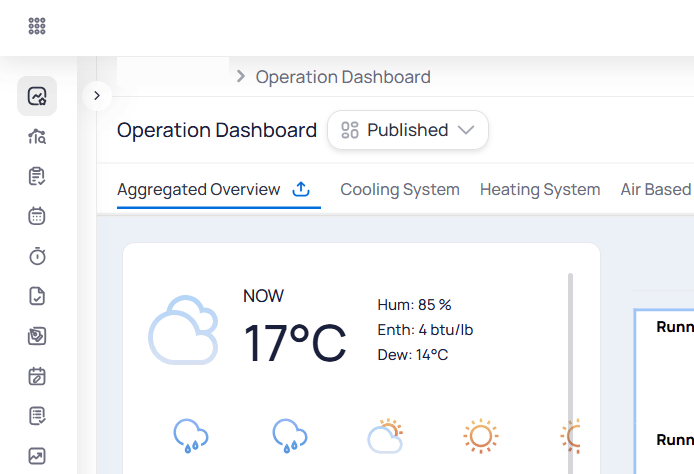 Opening a draft dashboard, selecting Version history from the three-dot menu, and loading Version History in a new browser tab