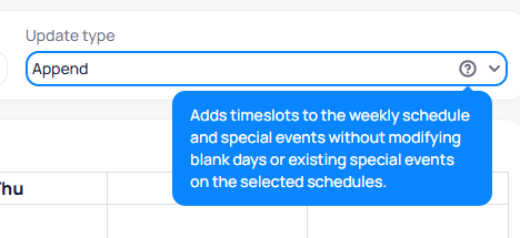 Append update type tooltip explaining it adds timeslots without modifying blank days or existing special events