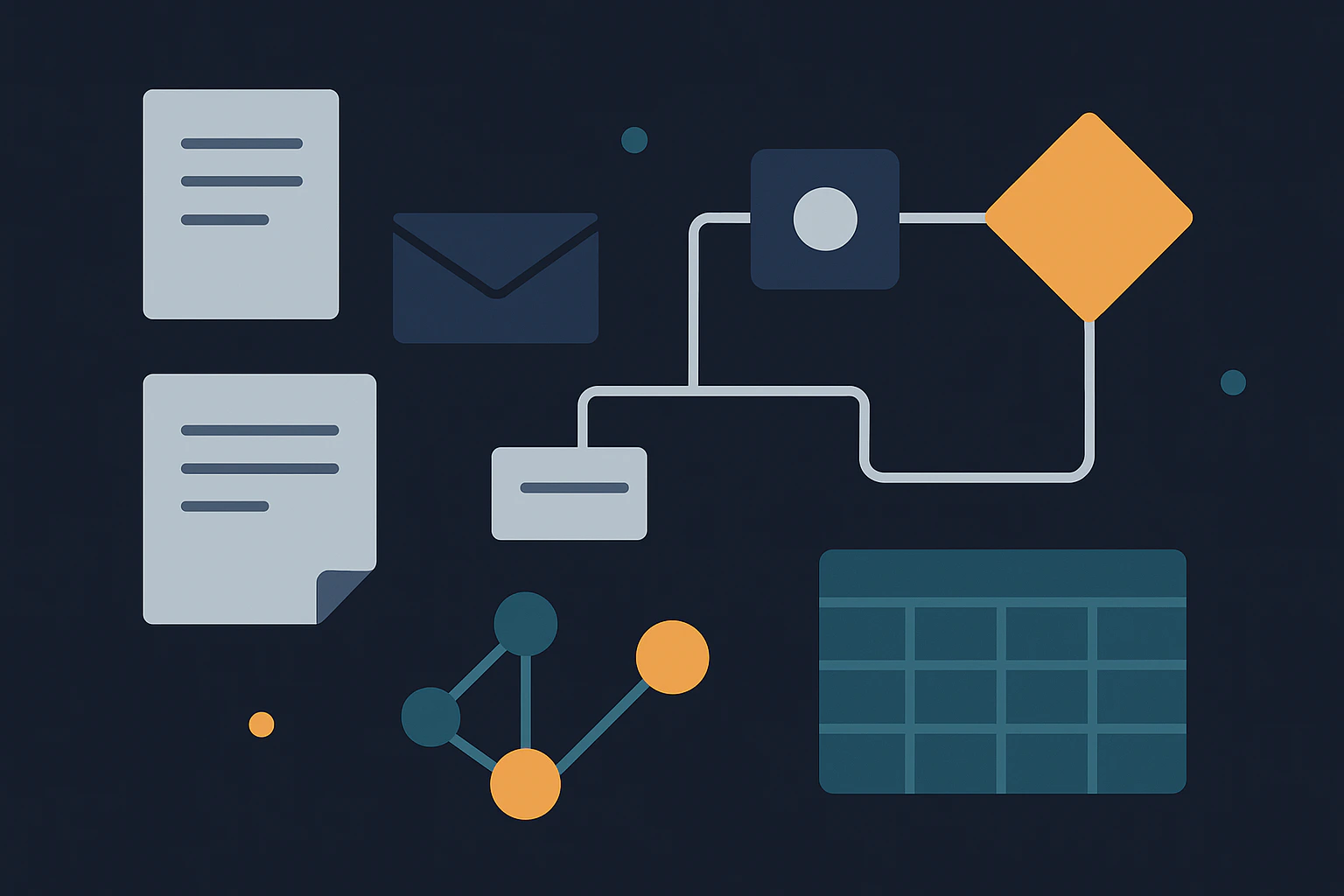 Document-heavy enterprise processes split across automation, inboxes, spreadsheets, and institutional knowledge