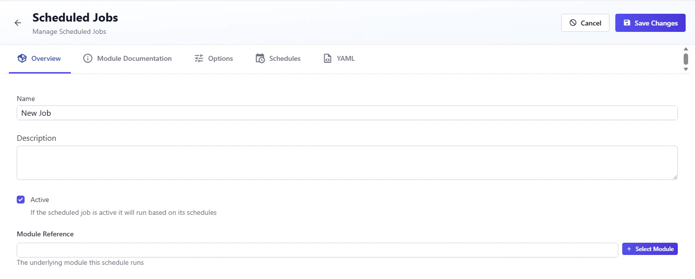 Job Configuration Overview