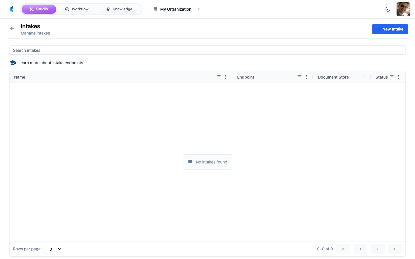 Configure intakes in Studio - Kodexa Developer Portal