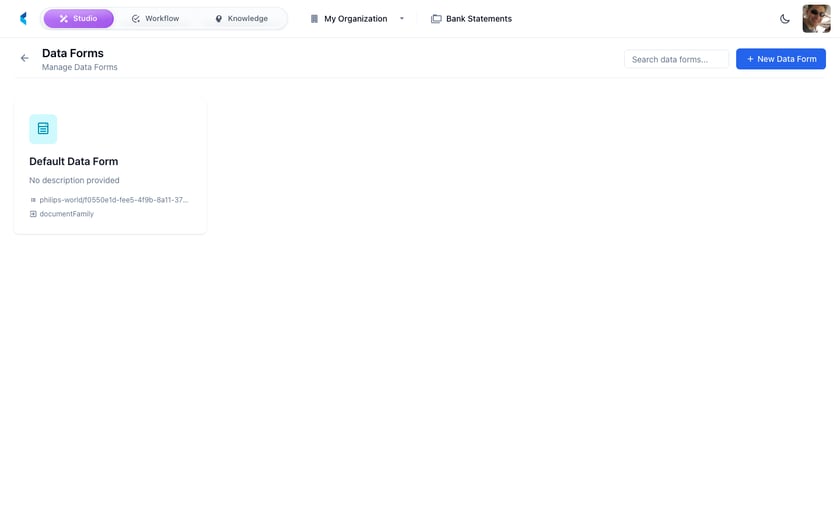 Data Forms in Studio - Kodexa Developer Portal