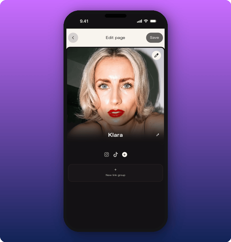 Edit page overview