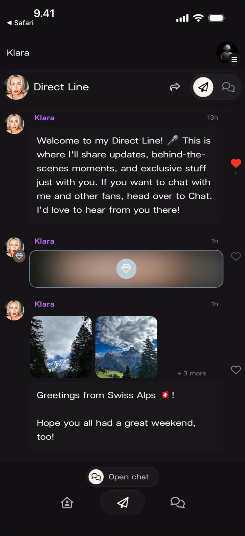 Direct Line feed as a member
