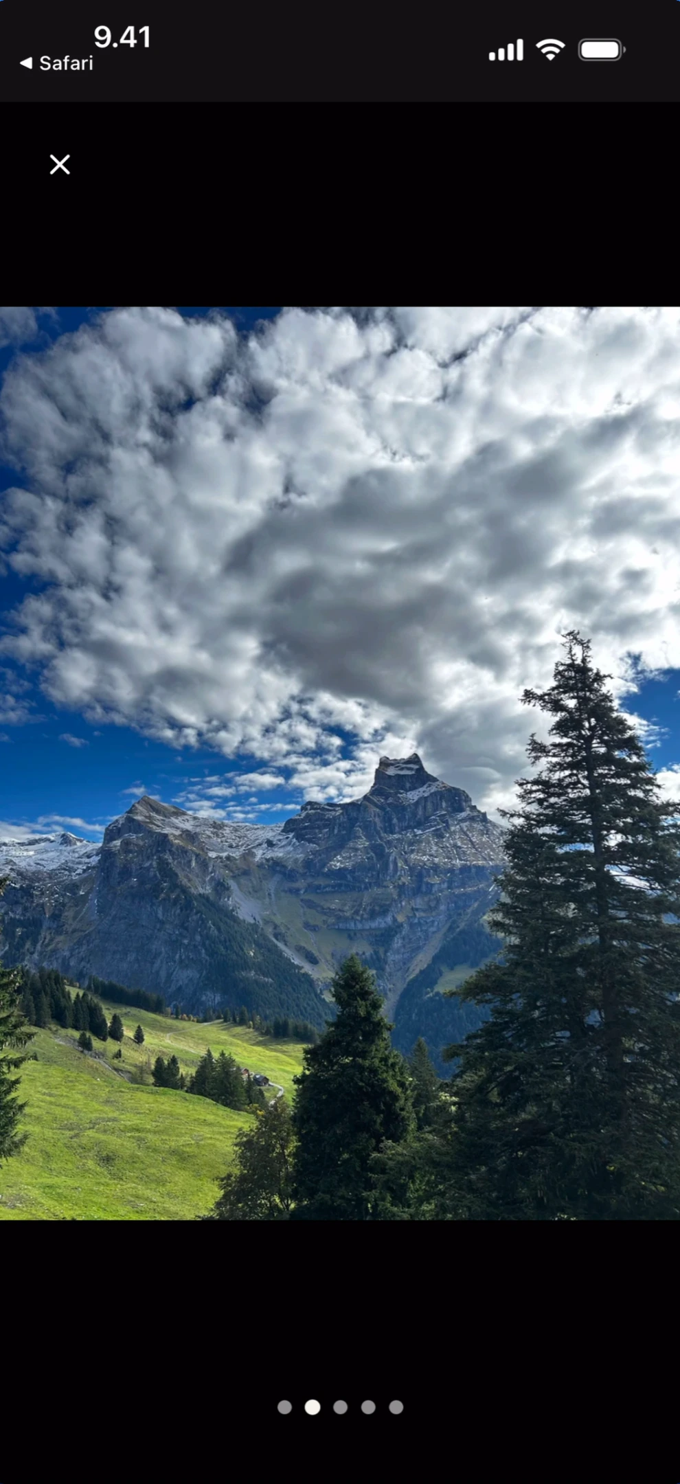 Full-screen photo viewer